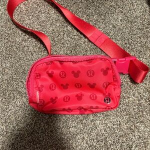 Lululemon x Disney Red Mickey Mouse Crossbody/Belt Bag